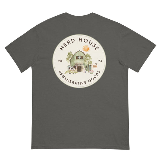 Herd House comfort colors gray grey T-shirt made from 100% cotton with a classic unisex fit
