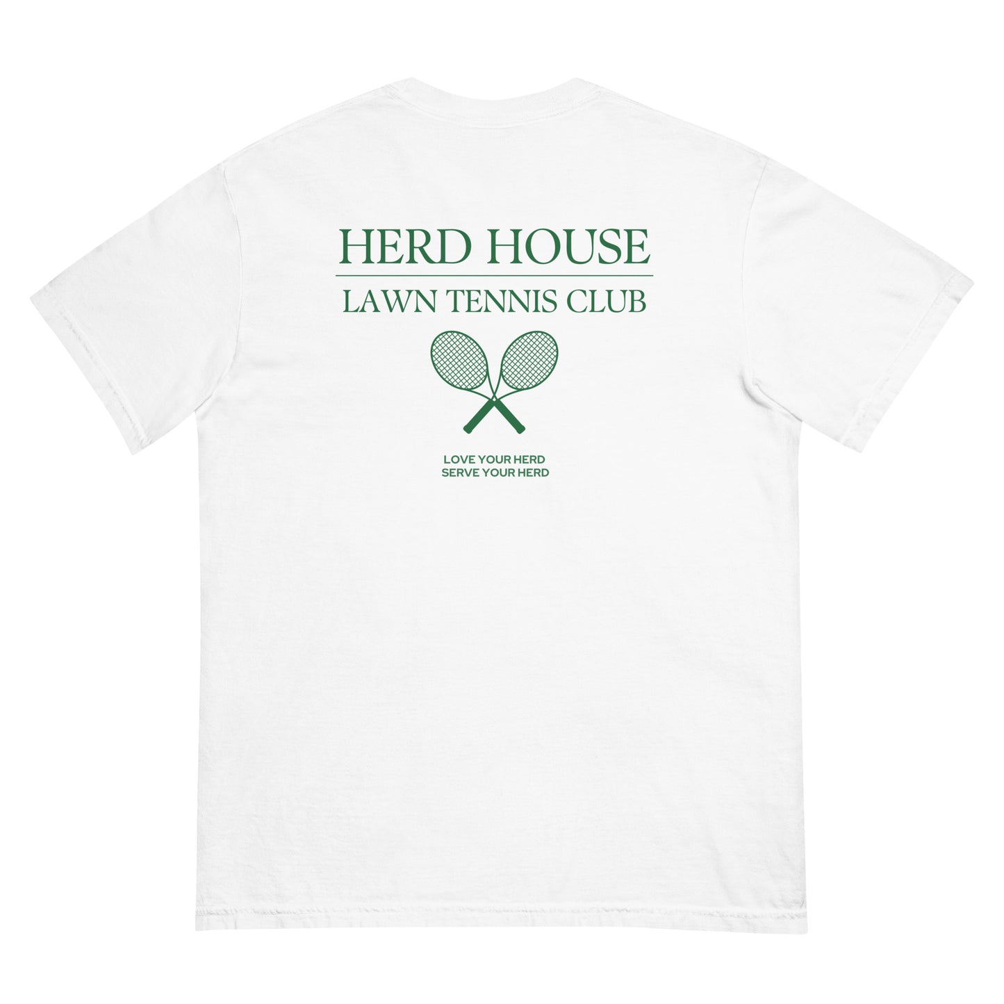 Herd House comfort colors white T-shirt made from 100% cotton with a classic unisex fit