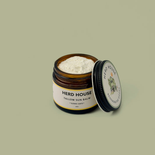 Grass-fed regenerative tallow sun balm with non-nano zinc oxide