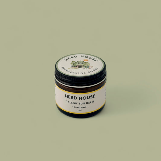 Grass-fed regenerative tallow sun balm with non-nano zinc oxide