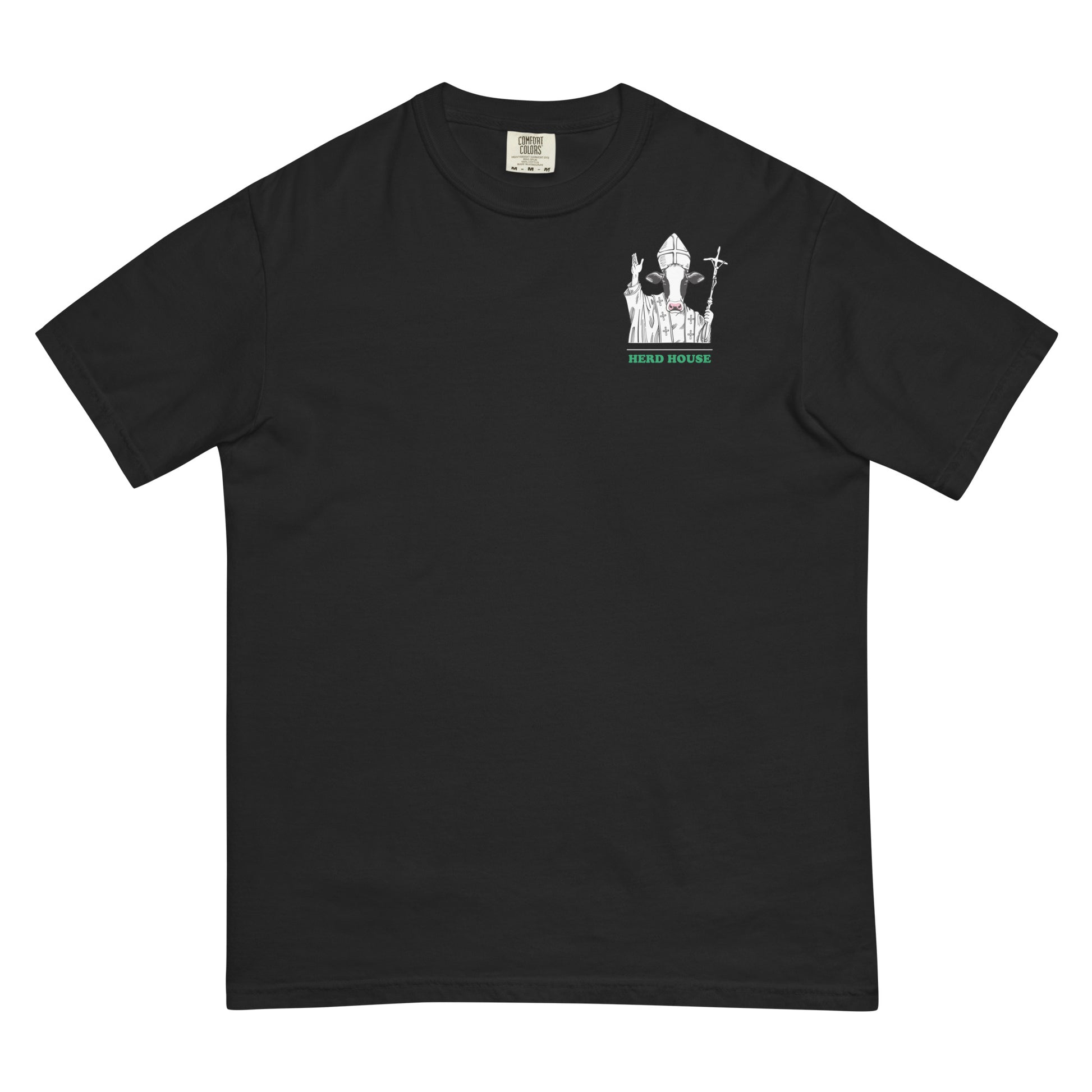 Herd House comfort colors black T-shirt made from 100% cotton with a classic unisex fit