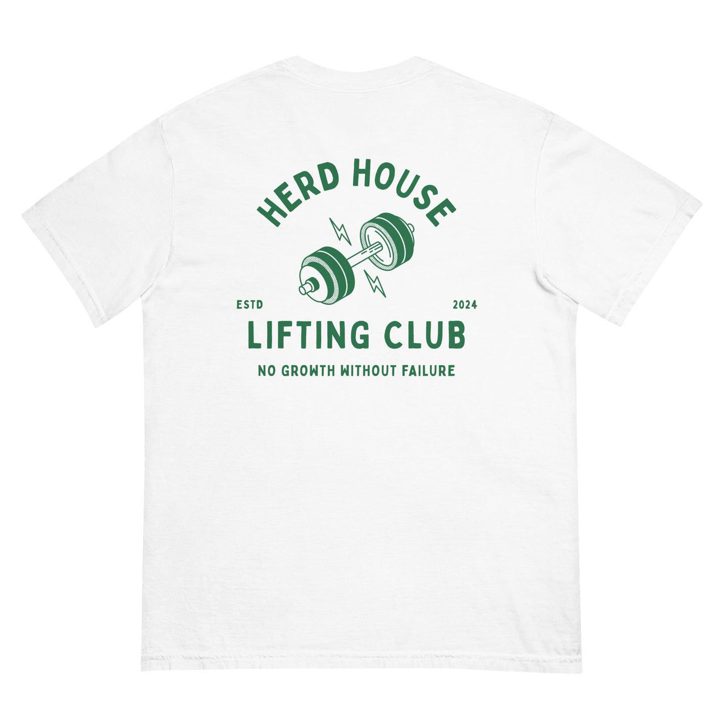 Herd House comfort colors white T-shirt made from 100% cotton with a classic unisex fit