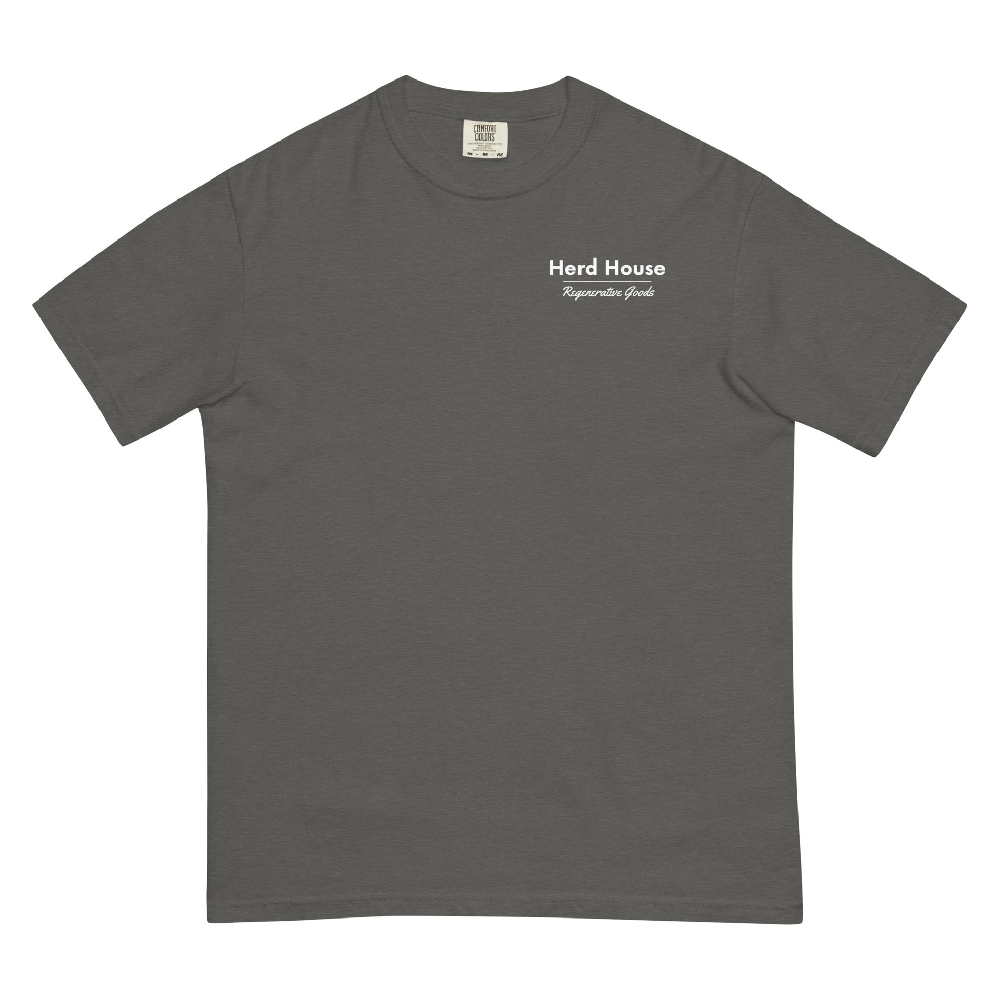 Herd House comfort colors gray grey T-shirt made from 100% cotton with a classic unisex fit