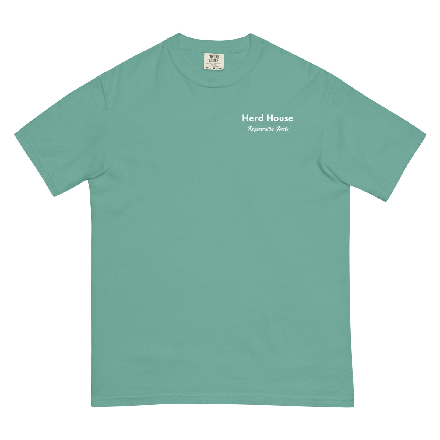 Herd House comfort colors green T-shirt made from 100% cotton with a classic unisex fit