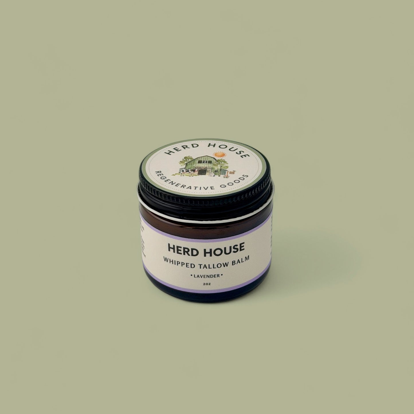 Regenerative whipped tallow balm made with grass-fed beef tallow for nourishing dry, sensitive skin.