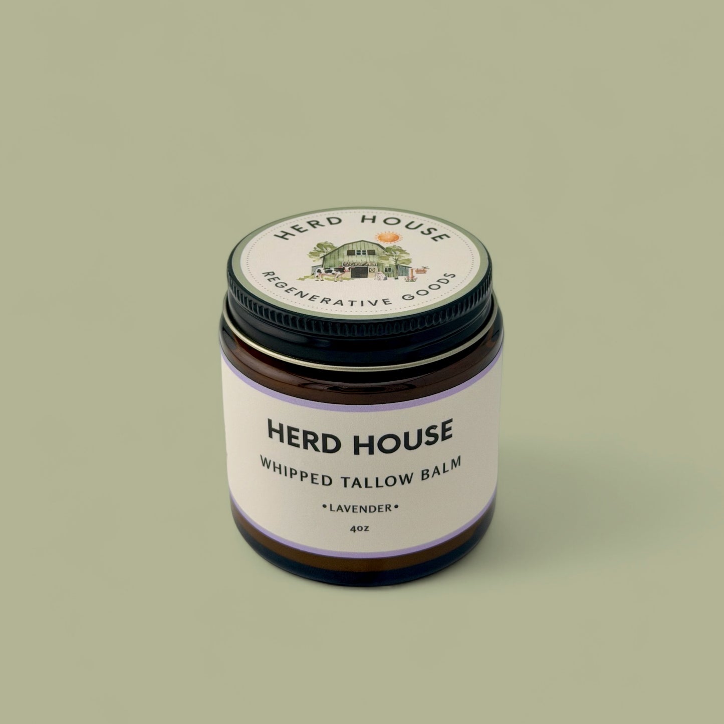 Regenerative whipped tallow balm made with grass-fed beef tallow for nourishing dry, sensitive skin.