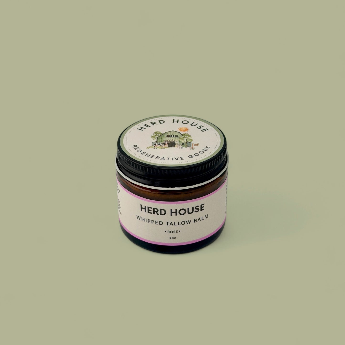 Regenerative whipped tallow balm made with grass-fed beef tallow for nourishing dry, sensitive skin.